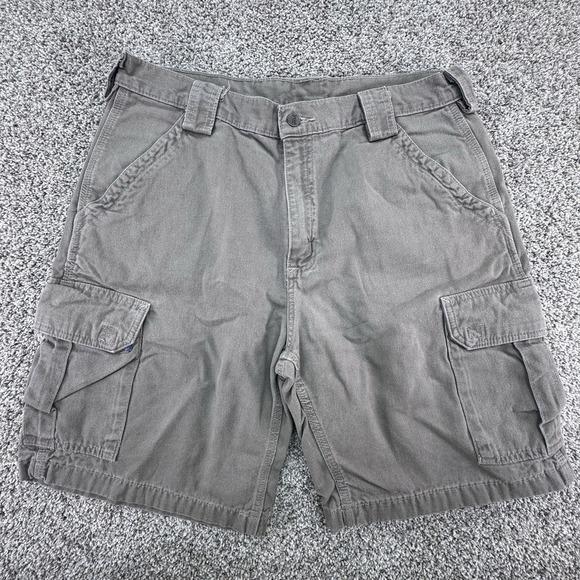 Carhartt Other - Carhartt Cargo Short Brown Size 36 Work Wear Vintage 10" Inseam B164‎ MUS Baggy